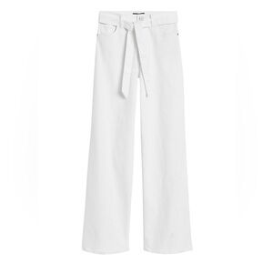 NWT $110 Banana Republic white jeans size 30 Short wide leg